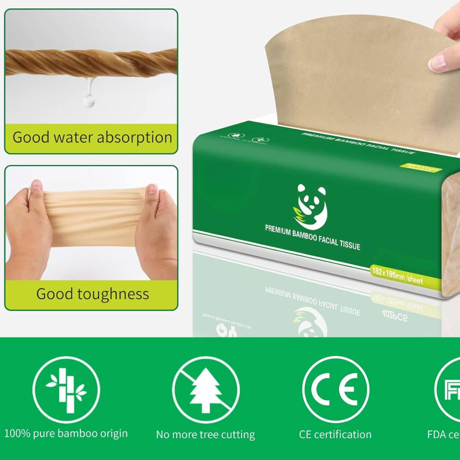 Bamboo Tissues, Bulk 12 Pack Box: image 3
